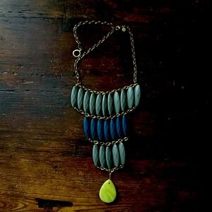 Tiered ladder bib necklace